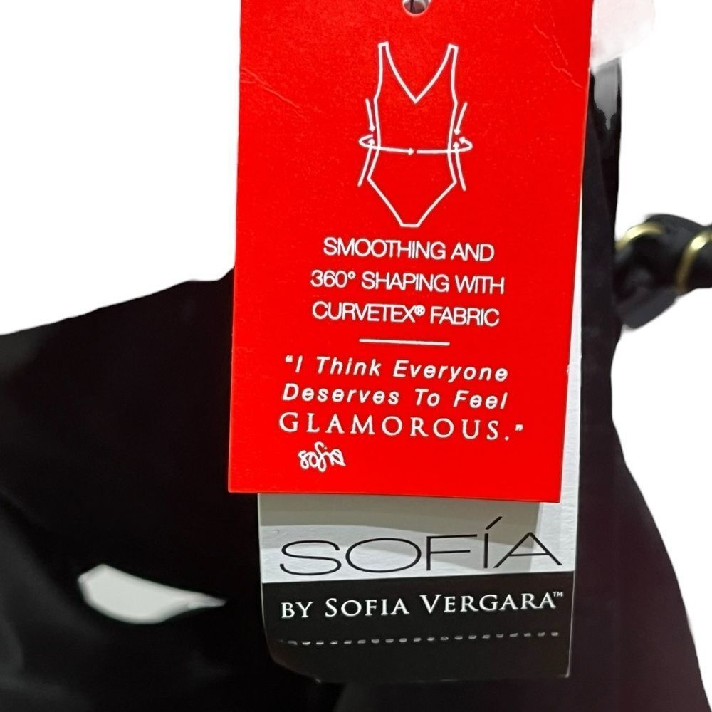 Sofia By Sofia Vergara Black One-Piece Swimsuit - image 8